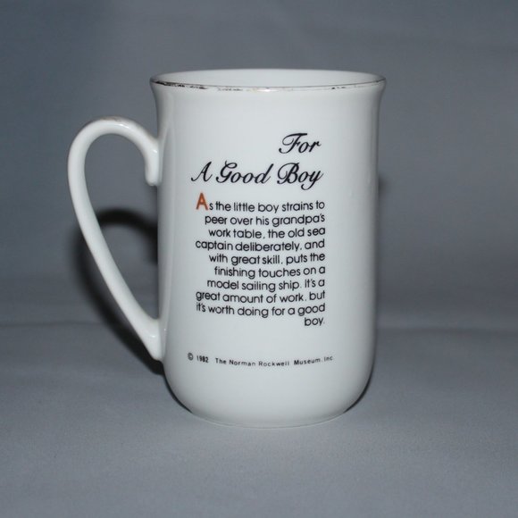 Norman Rockwell Classics Porcelain Mug | For A Good Boy | Norman Rockwell Museum - Picture 3 of 13